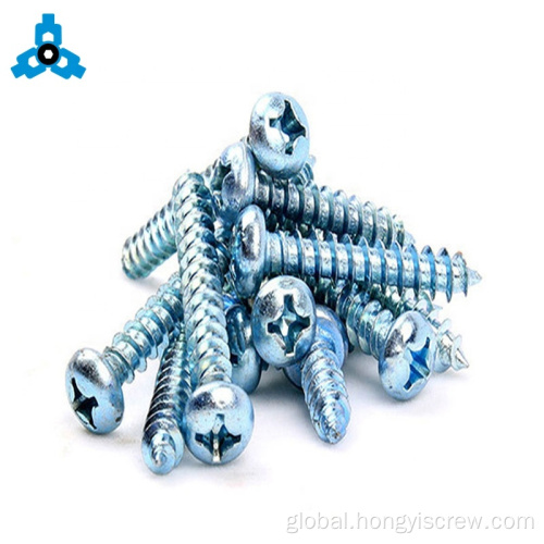 Cross Self Tapping Screws 4 Bule zinc Phillips Pan Head Self-Tapping Screws Factory